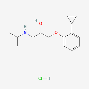molecular formula C15H24ClNO2 B3256554 Procinolol hydrochloride CAS No. 27325-18-4