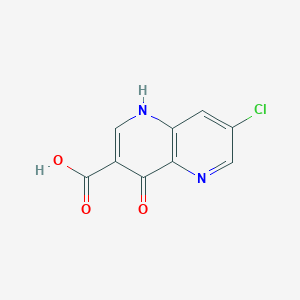 molecular formula C9H5ClN2O3 B3256559 7-Chloro-4-oxo-1,4-dihydro-1,5-naphthyridine-3-carboxylic acid CAS No. 27330-42-3