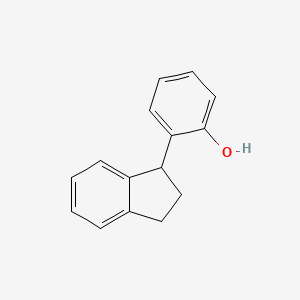 molecular formula C15H14O B3256567 2-(2,3-Dihydro-1H-inden-1-yl)phenol CAS No. 27331-20-0