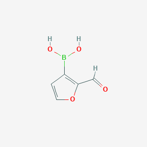 molecular formula C5H5BO4 B3256588 2-Formylfuran-3-boronic acid CAS No. 27339-37-3