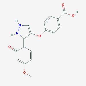 3-(2-hydroxy-4-methoxyphenyl)-4-(4-carboxyphenoxy)-1h-pyrazole