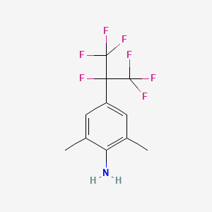molecular formula C11H10F7N B3256602 4-(1,1,1,2,3,3,3-Heptafluoropropan-2-yl)-2,6-dimethylaniline CAS No. 273735-43-6