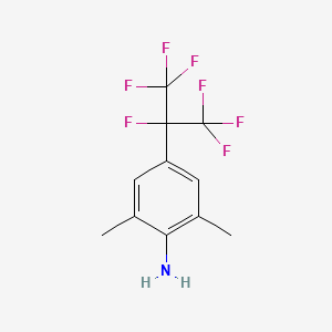 4-(1,1,1,2,3,3,3-Heptafluoropropan-2-yl)-2,6-dimethylaniline