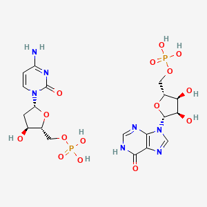molecular formula C19H27N7O15P2 B3256616 Polyriboinosinic-polydeoxycytidylic acid CAS No. 27380-19-4