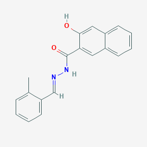 molecular formula C19H16N2O2 B325662 3-hydroxy-N'-(2-methylbenzylidene)-2-naphthohydrazide 