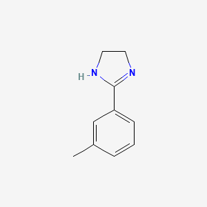 molecular formula C10H12N2 B3256644 2-(3-甲基苯基)-4,5-二氢-1H-咪唑 CAS No. 27423-82-1