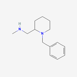 molecular formula C14H22N2 B3256667 (1-Benzyl-piperidin-2-ylmethyl)-methyl-amine CAS No. 274671-67-9