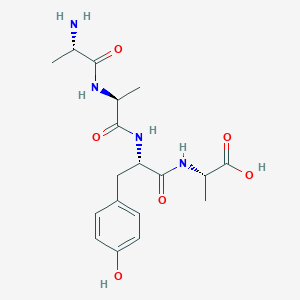 molecular formula C18H26N4O6 B3256683 H-Ala-ala-tyr-ala-OH CAS No. 27485-58-1