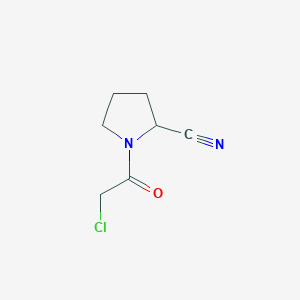molecular formula C7H9ClN2O B3256692 1-(2-Chloroacetyl)pyrrolidine-2-carbonitrile CAS No. 274901-37-0