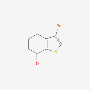 molecular formula C8H7BrOS B3256703 3-Bromo-5,6-dihydrobenzo[b]thiophen-7(4H)-one CAS No. 274925-56-3