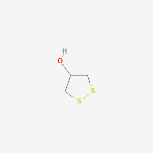 molecular formula C3H6OS2 B3256722 1,2-Dithiolan-4-ol CAS No. 27550-66-9
