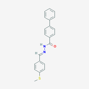 N'-[4-(methylsulfanyl)benzylidene]-4-biphenylcarbohydrazide