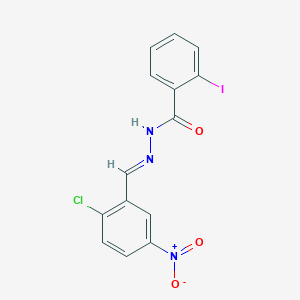 N'-[(E)-(2-Chloro-5-nitrophenyl)methylidene]-2-iodobenzohydrazide