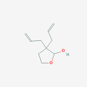 molecular formula C10H16O2 B3256815 3,3-Diallyltetrahydrofuran-2-ol CAS No. 277317-58-5