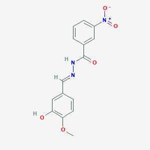 N'-(3-hydroxy-4-methoxybenzylidene)-3-nitrobenzohydrazide