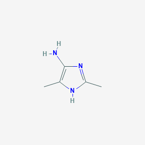 molecular formula C5H9N3 B3256847 2,4-Dimethyl-1H-imidazol-5-amine CAS No. 27802-66-0