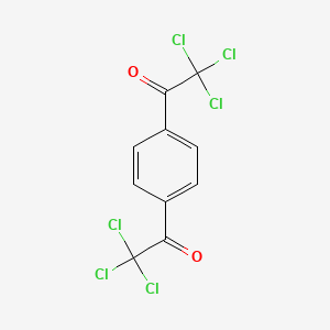 molecular formula C10H4Cl6O2 B3256876 2,2,2-Trichloro-1-[4-(2,2,2-trichloroacetyl)phenyl]ethanone CAS No. 2790-71-8