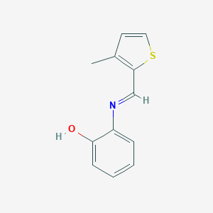 2-{[(3-Methyl-2-thienyl)methylene]amino}phenol