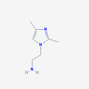 molecular formula C7H13N3 B3256894 2-(2,4-Dimethyl-1H-imidazol-1-yl)ethanamine CAS No. 279237-85-3