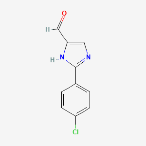 molecular formula C10H7ClN2O B3256902 2-(4-Chlorophenyl)-1H-imidazole-4-carbaldehyde CAS No. 279251-15-9