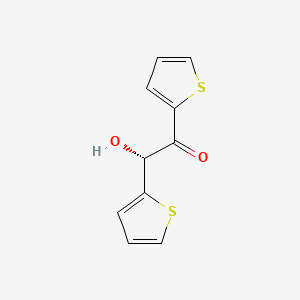molecular formula C10H8O2S2 B3256906 (2r)-2-Hydroxy-1,2-di(thiophen-2-yl)ethanone CAS No. 27939-30-6