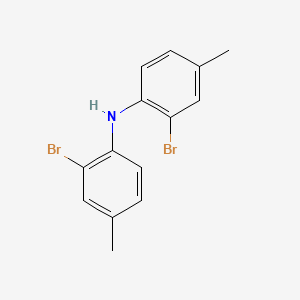 molecular formula C14H13Br2N B3256929 Bis(2-bromo-4-methylphenyl)amine CAS No. 27996-13-0