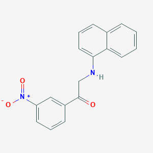 molecular formula C18H14N2O3 B3256937 2-(Naphthalen-1-ylamino)-1-(3-nitrophenyl)ethanone CAS No. 27996-90-3