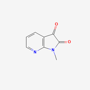 molecular formula C8H6N2O2 B3256983 1-Methyl-1H-pyrrolo[2,3-b]pyridine-2,3-dione CAS No. 281192-94-7