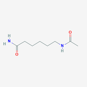 molecular formula C8H16N2O2 B3257074 6-Acetamidohexanamide CAS No. 2827-32-9