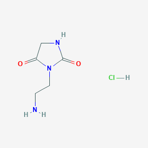 3-(2-Aminoethyl)imidazolidine-2,4-dione hydrochloride