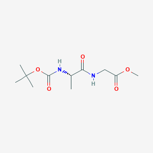 (S)-methyl 2-(2-((tert-butoxycarbonyl)amino)propanamido)acetate