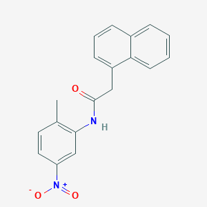 molecular formula C19H16N2O3 B325715 N-{5-nitro-2-methylphenyl}-2-(1-naphthyl)acetamide 