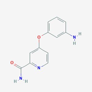 molecular formula C12H11N3O2 B3257157 4-(3-Aminophenoxy)pyridine-2-carboxamide CAS No. 284462-79-9