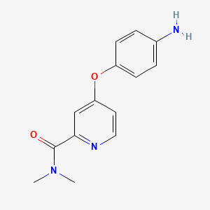 molecular formula C14H15N3O2 B3257158 4-(4-aminophenoxy)-N,N-dimethylpyridine-2-carboxamide CAS No. 284462-86-8