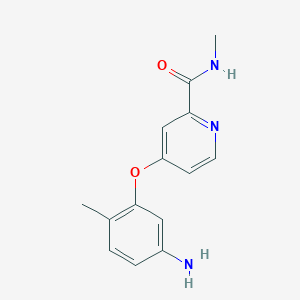 molecular formula C14H15N3O2 B3257166 4-(5-amino-2-methylphenoxy)-N-methylpyridine-2-carboxamide CAS No. 284462-92-6