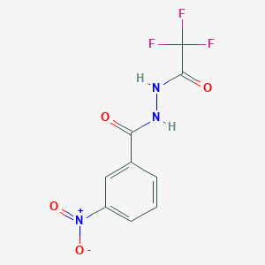 molecular formula C9H6F3N3O4 B325719 3-nitro-N'-(trifluoroacetyl)benzohydrazide 