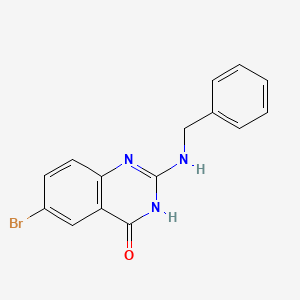 molecular formula C15H12BrN3O B3257190 2-(Benzylamino)-6-bromoquinazolin-4(3H)-one CAS No. 284686-86-8