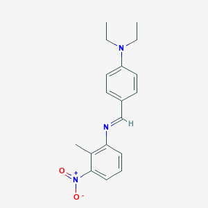 molecular formula C18H21N3O2 B325720 N-[4-(diethylamino)benzylidene]-2-methyl-3-nitroaniline 
