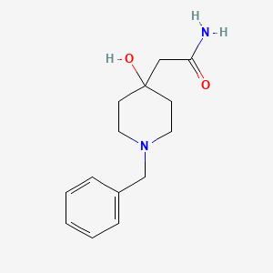molecular formula C14H20N2O2 B3257208 2-(1-Benzyl-4-hydroxypiperidin-4-yl)acetamide CAS No. 28530-95-2