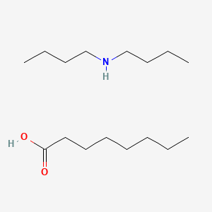 molecular formula C16H35NO2 B3257216 Octanoic acid, compd. with N-butyl-1-butanamine (1:1) CAS No. 28537-85-1