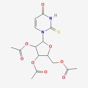 molecular formula C15H18N2O8S B3257219 [3,4-Diacetyloxy-5-(4-oxo-2-sulfanylidenepyrimidin-1-yl)oxolan-2-yl]methyl acetate CAS No. 28542-31-6
