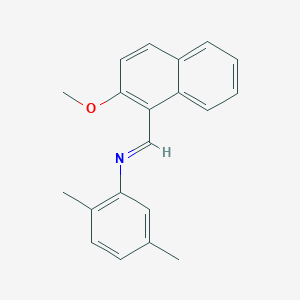 molecular formula C20H19NO B325722 N-(2,5-dimethylphenyl)-N-[(2-methoxy-1-naphthyl)methylene]amine 