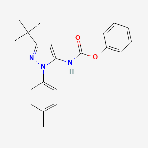 B3257238 Phenyl [3-tert-butyl-1-(p-tolyl)pyrazol-5-yl]carbamate CAS No. 285984-47-6