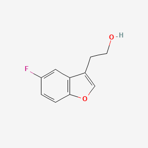 molecular formula C10H9FO2 B3257247 2-(5-Fluorobenzofuran-3-yl)ethanol CAS No. 286000-19-9
