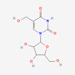 molecular formula C10H14N2O7 B3257250 1-[3,4-Dihydroxy-5-(hydroxymethyl)oxolan-2-yl]-5-(hydroxymethyl)pyrimidine-2,4-dione CAS No. 28608-82-4