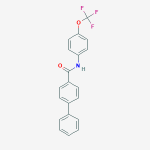 molecular formula C20H14F3NO2 B325726 N-[4-(trifluoromethoxy)phenyl]-4-biphenylcarboxamide 