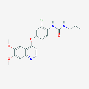 N-{2-Chloro-4-[(6,7-dimethoxy-4-quinolyl)oxy]phenyl}-N'-propylurea