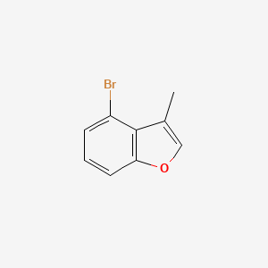molecular formula C9H7BrO B3257292 4-Bromo-3-methylbenzofuran CAS No. 286837-17-0
