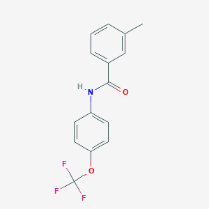 molecular formula C15H12F3NO2 B325730 3-methyl-N-[4-(trifluoromethoxy)phenyl]benzamide 