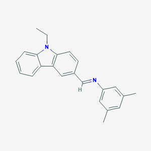 molecular formula C23H22N2 B325732 N-(3,5-dimethylphenyl)-N-[(9-ethyl-9H-carbazol-3-yl)methylene]amine 